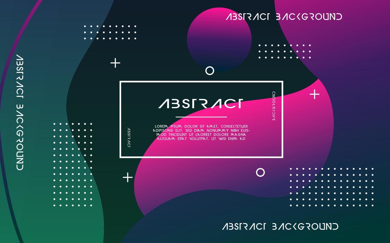 modern abstrakt flytande Färg bakgrund. dynamisk texturerad geometrisk element design med prickar dekoration. kan vara Begagnade på affischer, banner, webb och några Mer vektor