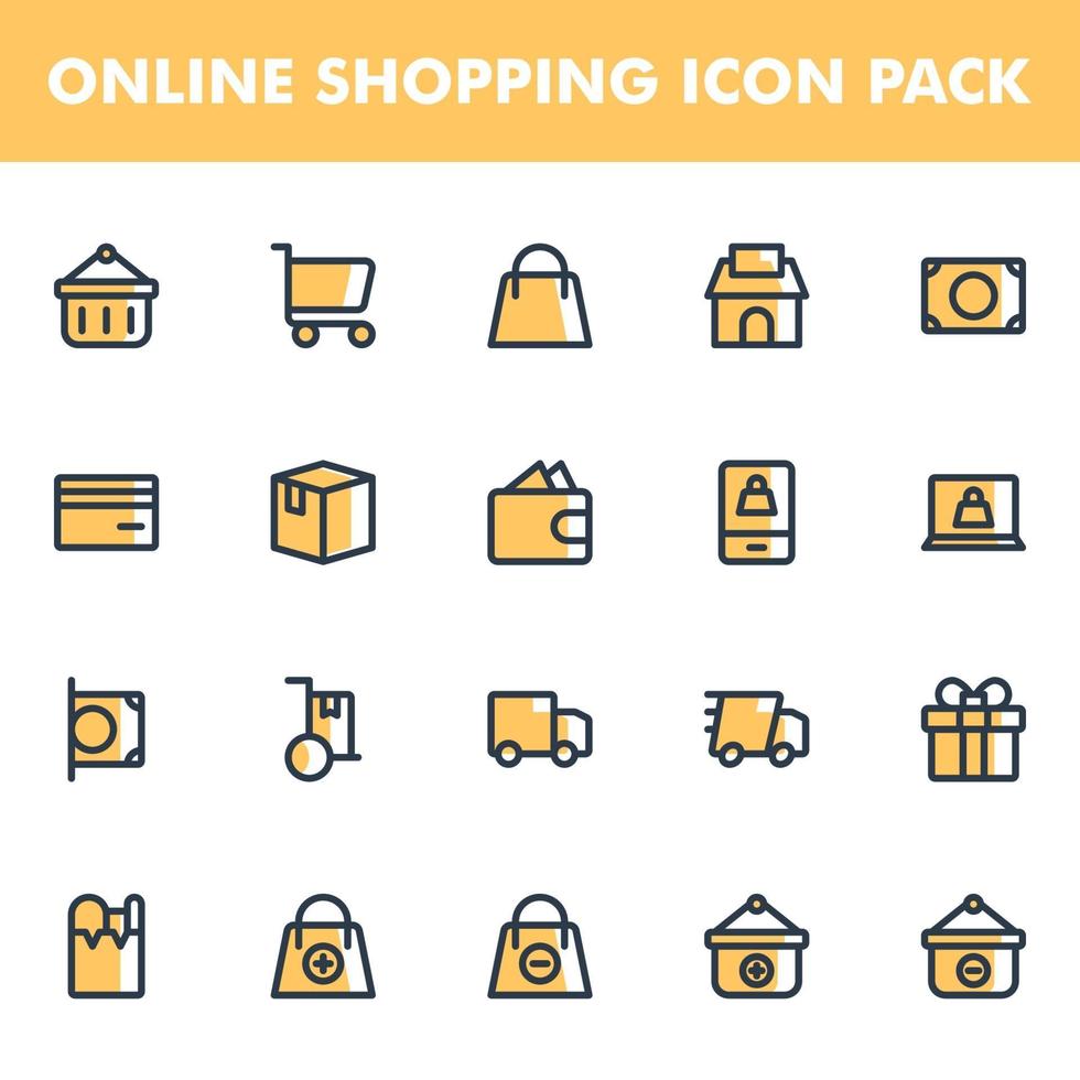 Online-Shopping-Icon-Pack vektor