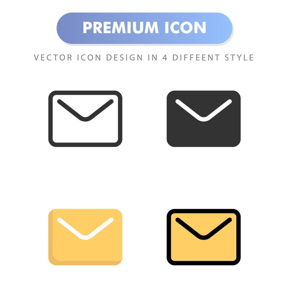 E-Mail-Symbol für Ihr Website-Design, Logo, App, Benutzeroberfläche. Vektorgrafiken Illustration und bearbeitbarer Strich. Icon Design EPS 10. vektor