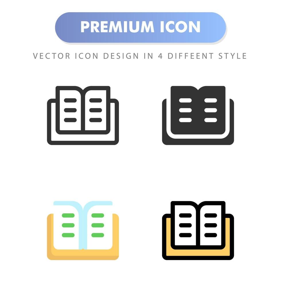 bokikon för din webbdesign, logotyp, app, ui. vektorgrafikillustration och redigerbar stroke. ikon design eps 10. vektor