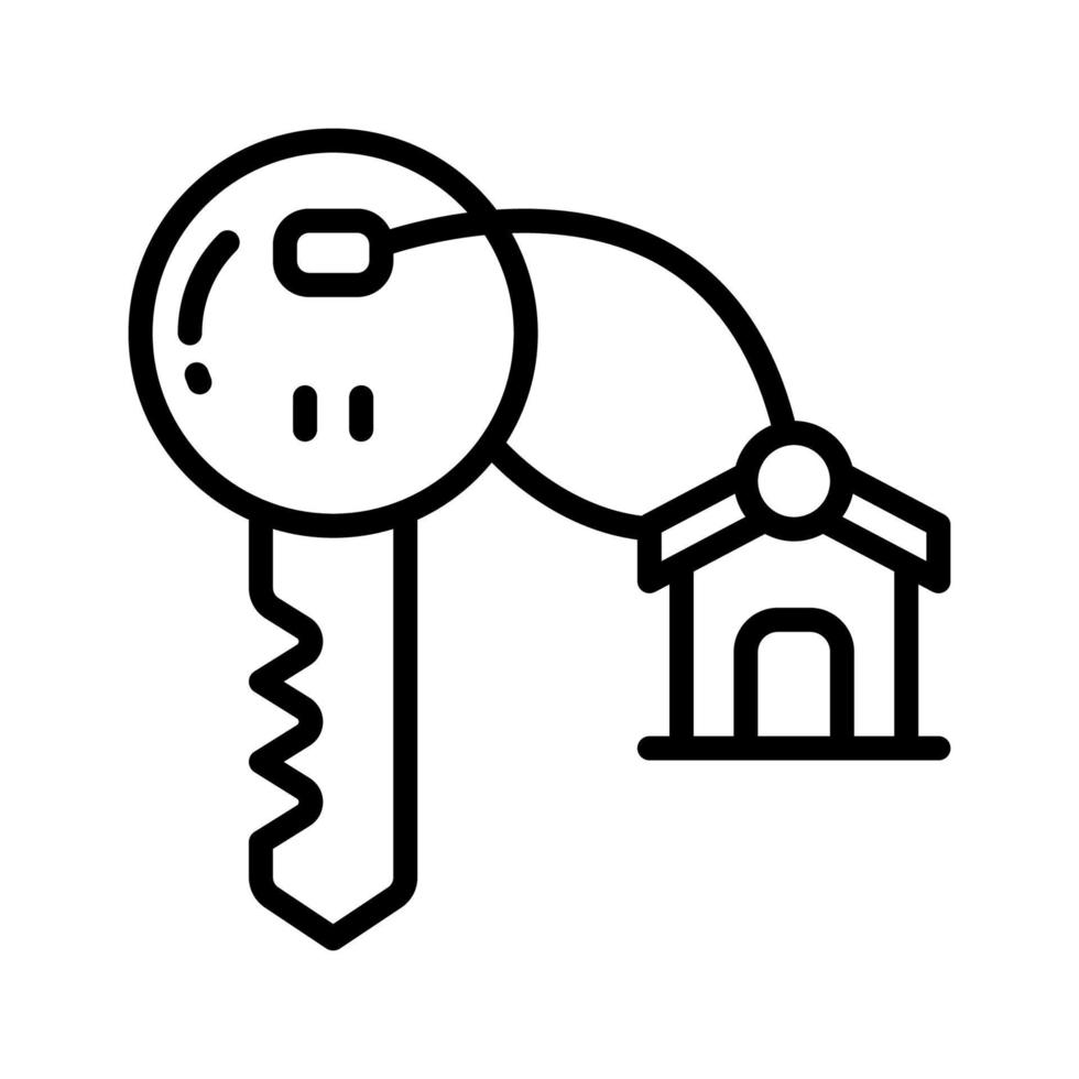 Zuhause Schlüssel Symbol zum Ihre Webseite, Handy, Mobiltelefon, Präsentation, und Logo Design. vektor