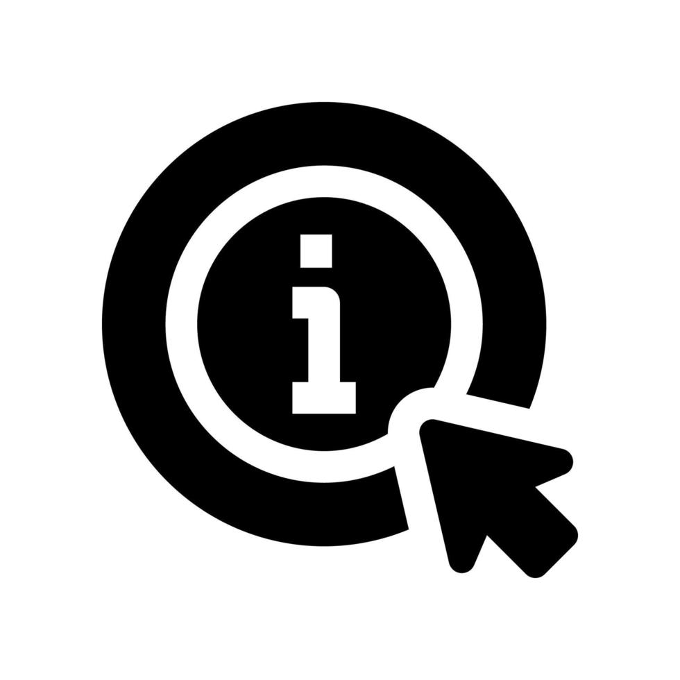 Information Symbol zum Ihre Webseite, Handy, Mobiltelefon, Präsentation, und Logo Design. vektor