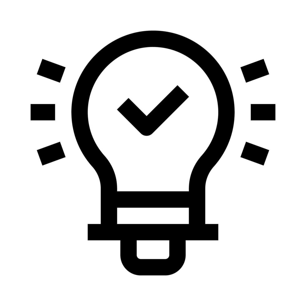 glödlampa ikon för din hemsida, mobil, presentation, och logotyp design. vektor