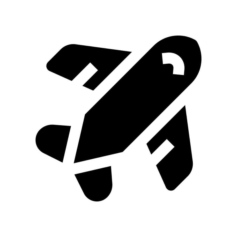 Flugzeug Symbol zum Ihre Webseite, Handy, Mobiltelefon, Präsentation, und Logo Design. vektor
