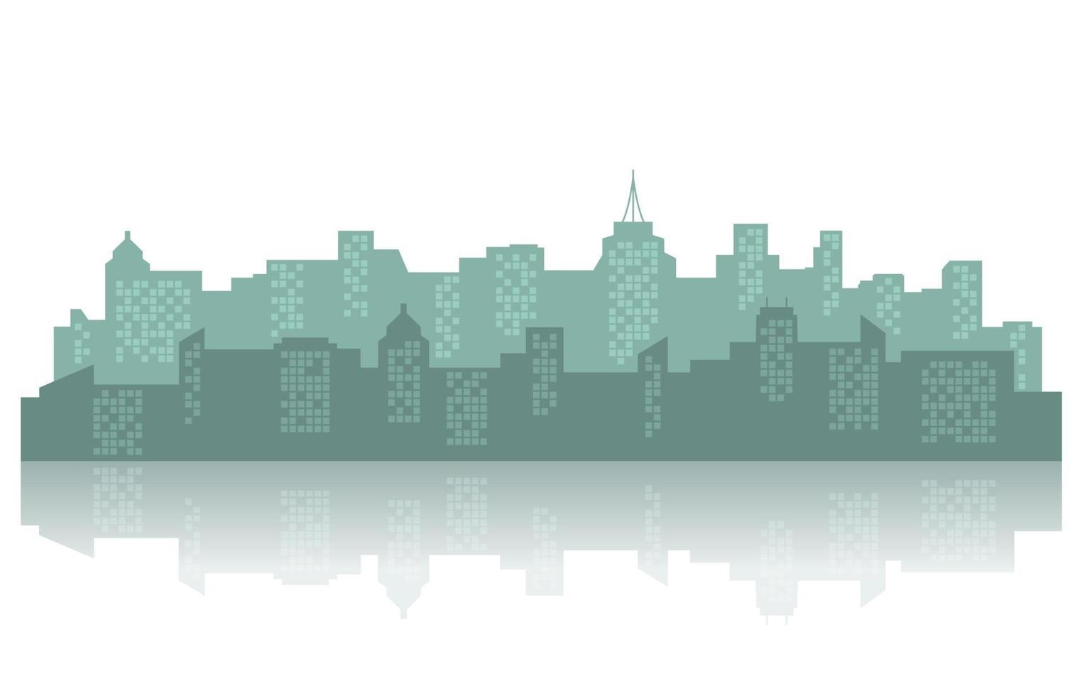 stadsbyggnad stadsbild skyline affär vit bakgrund illustration vektor