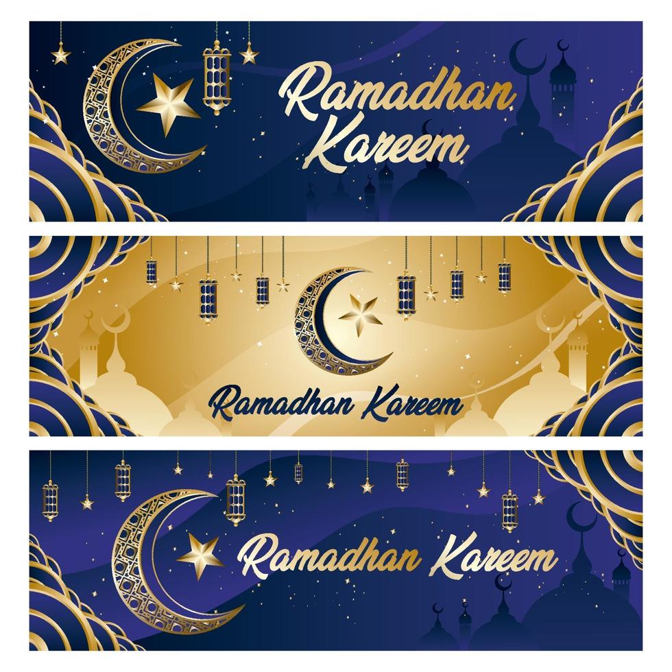Ramadan Banner Kareem Konzept vektor