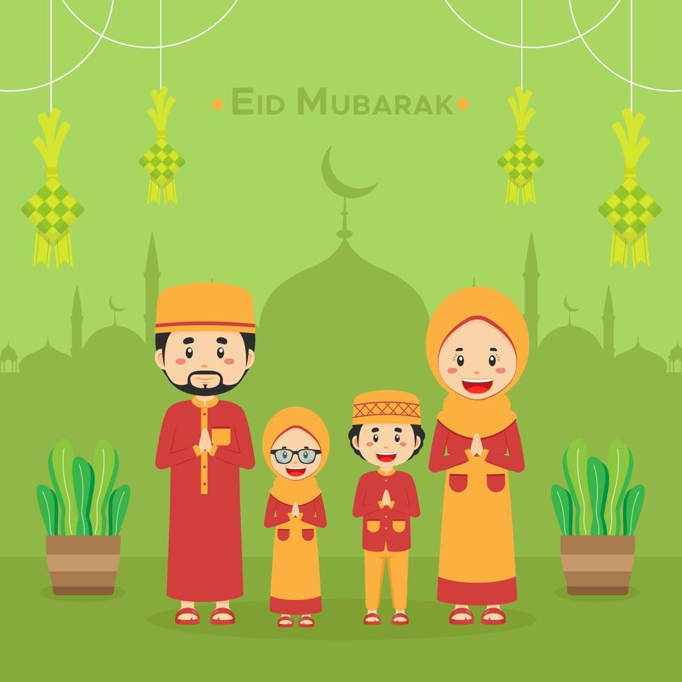 stock vector eid mubarak hintergrund