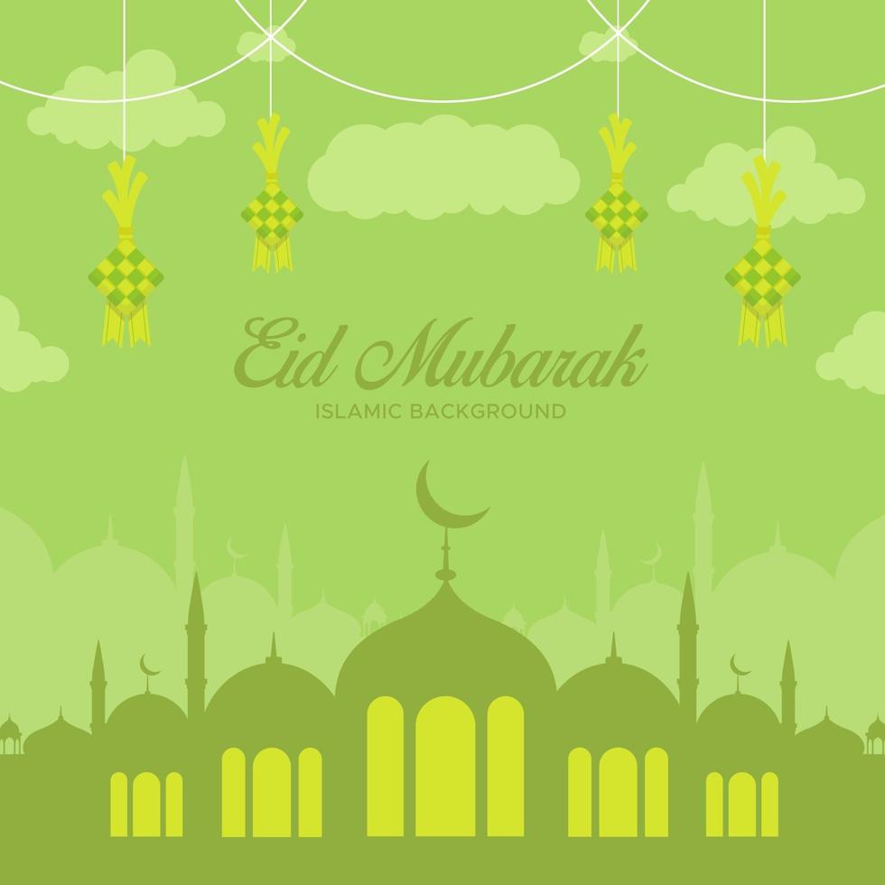 stock vector eid mubarak hintergrund