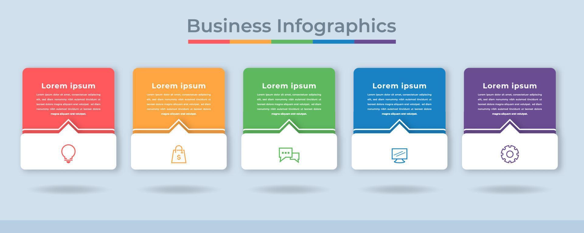 tidslinje infographics företag data visualisering bearbeta Diagram. abstrakt diagram Graf med steg, alternativ vektor