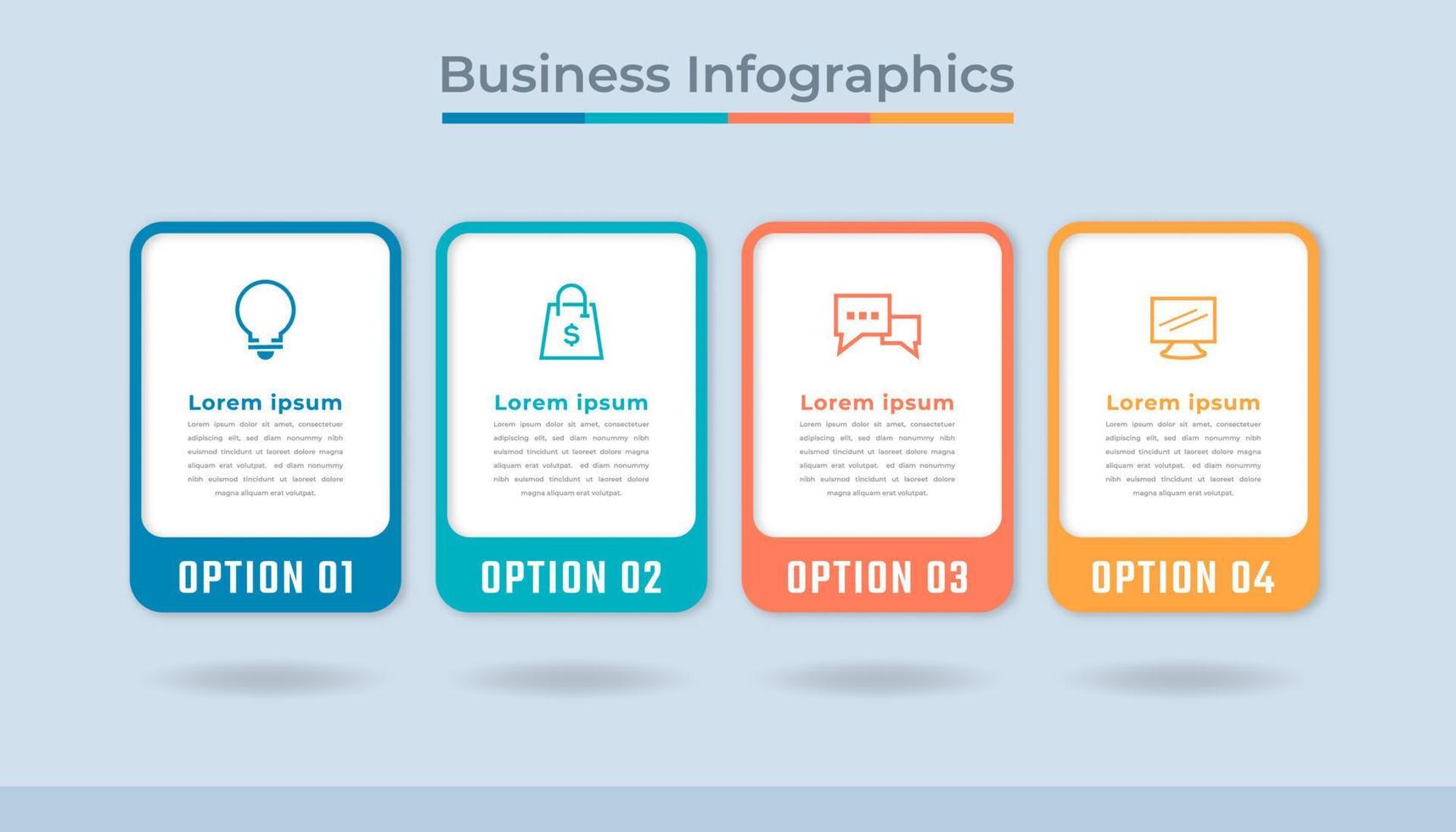 tidslinje infographics företag data visualisering bearbeta Diagram. abstrakt diagram Graf med steg, alternativ vektor