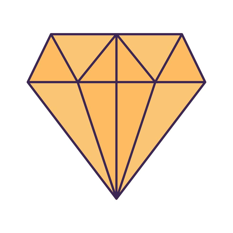 gul diamant design vektor