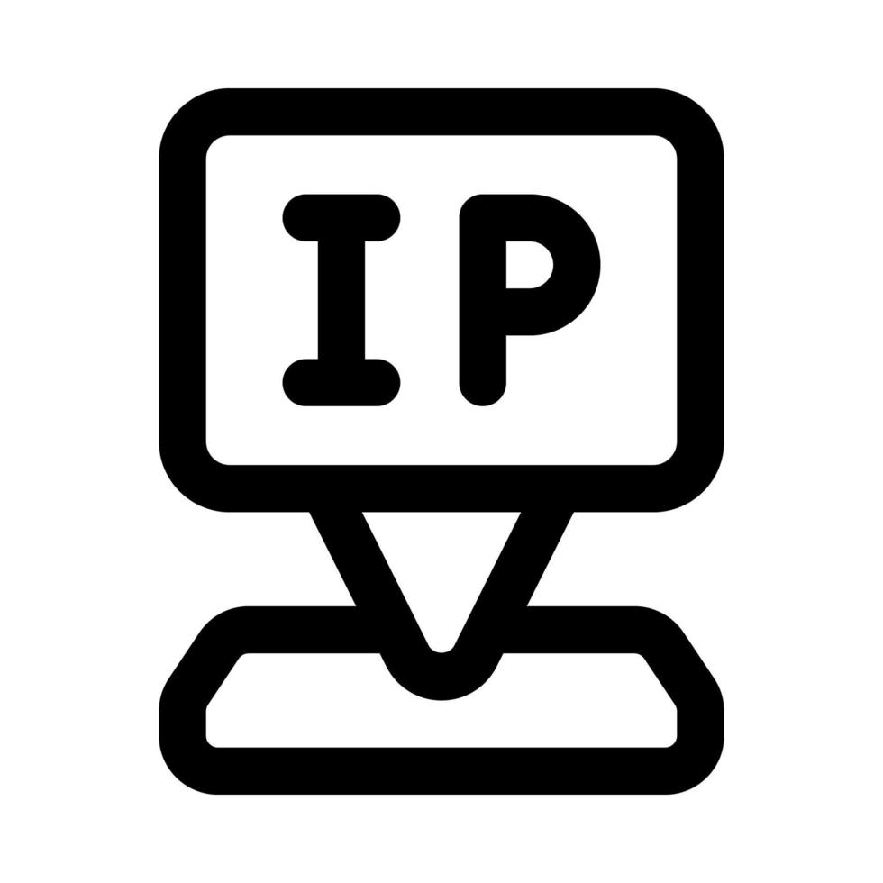 ip Adresse Symbol zum Ihre Webseite, Handy, Mobiltelefon, Präsentation, und Logo Design. vektor
