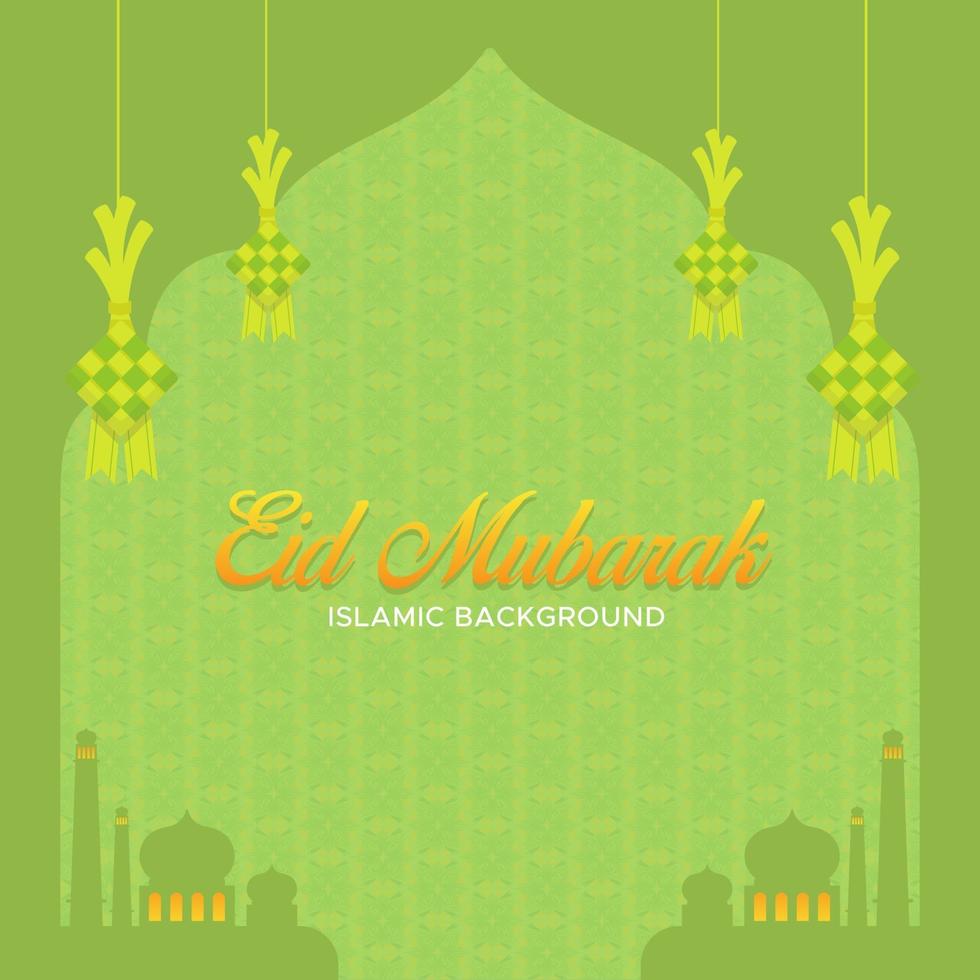 stock vector eid mubarak hintergrund