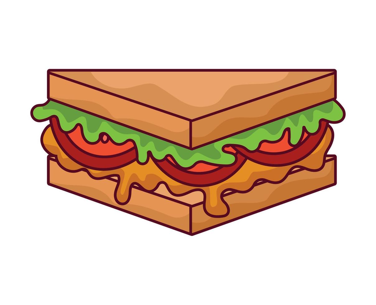 Käse Sandwich Design vektor