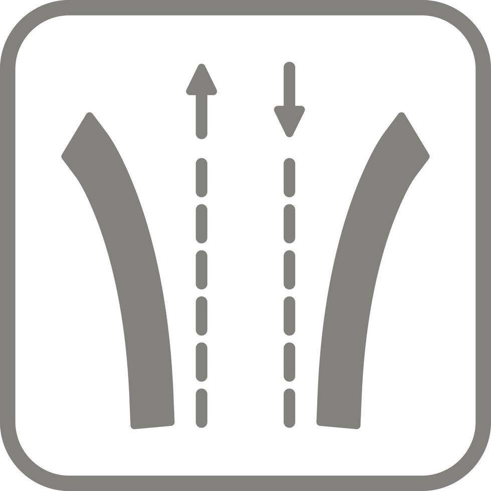 Weg einzigartig Vektor Symbol