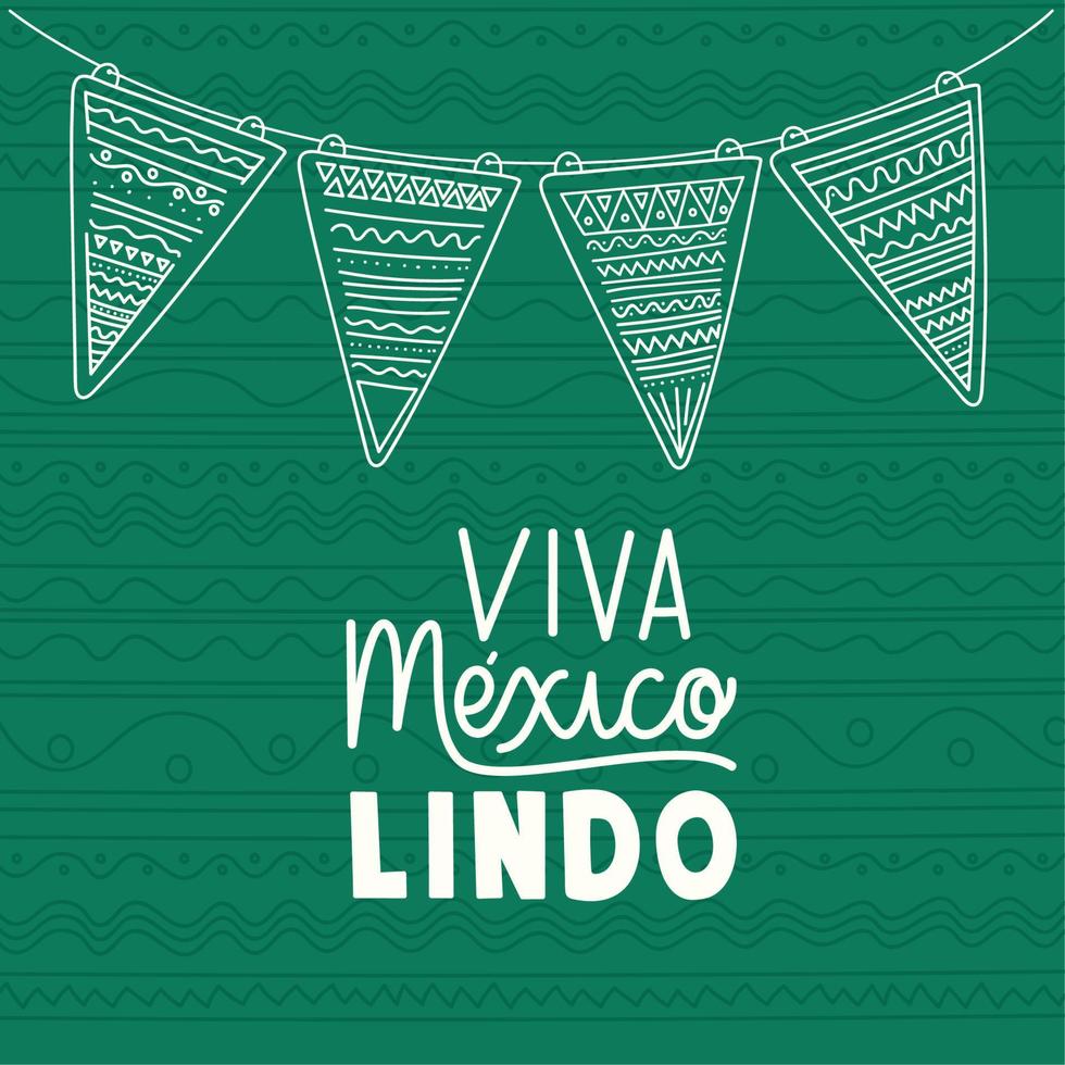 Poster von viva Mexiko Lindo vektor