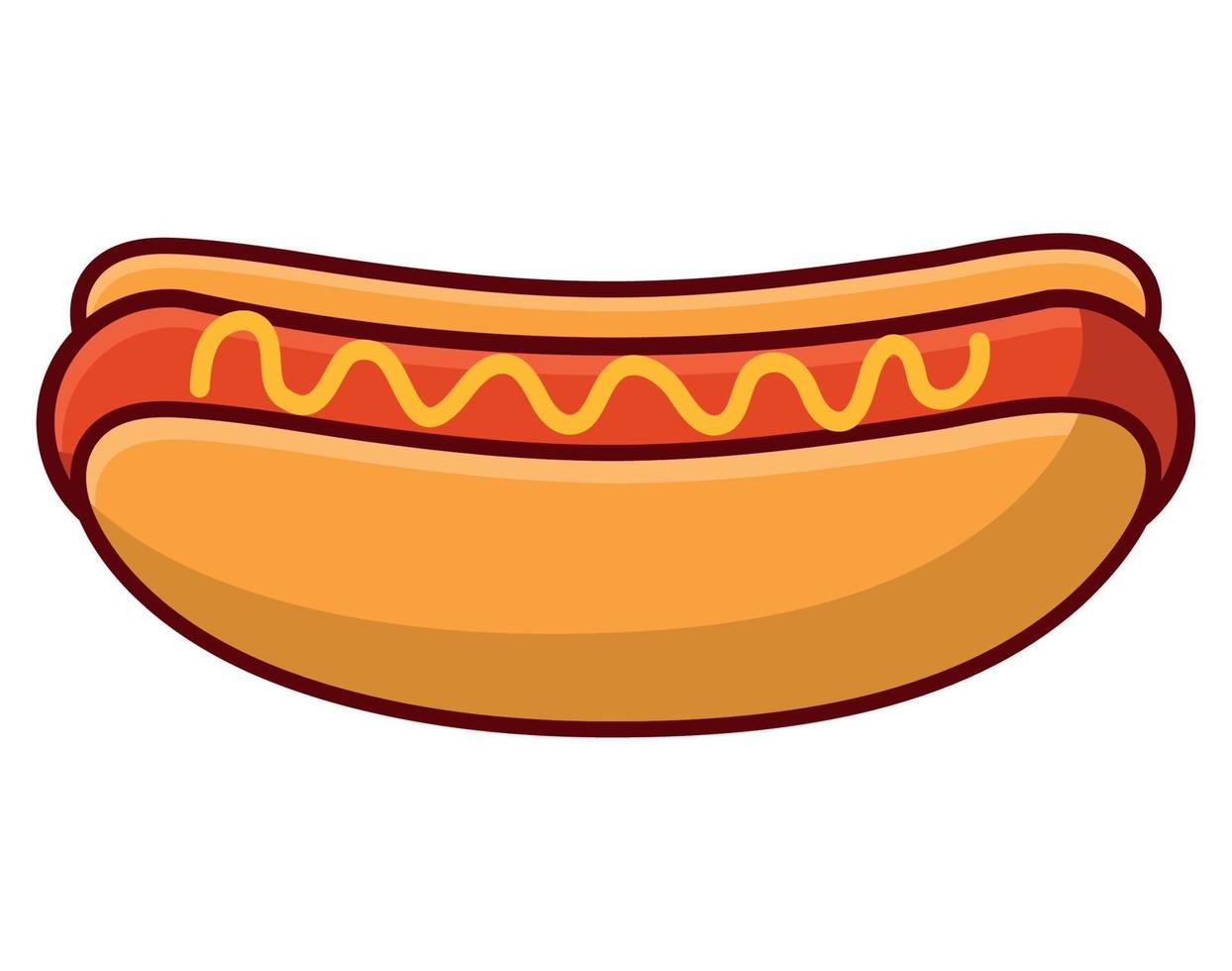 Hot-Dog-Symbol vektor