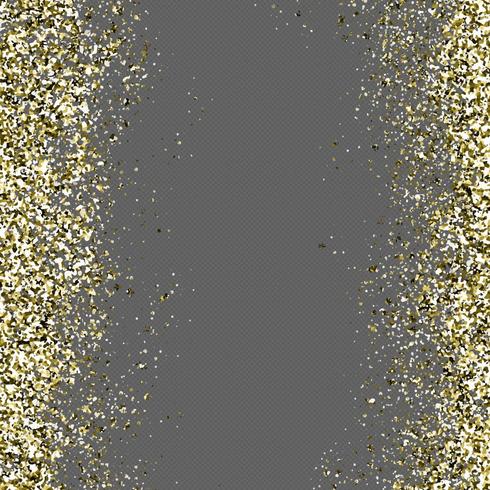 Gyllene Glitter I En Transparent Bakgrund vektor