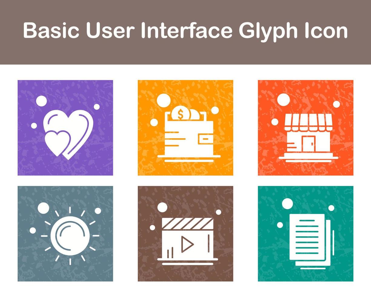 Basic Benutzer Schnittstelle Vektor Symbol einstellen