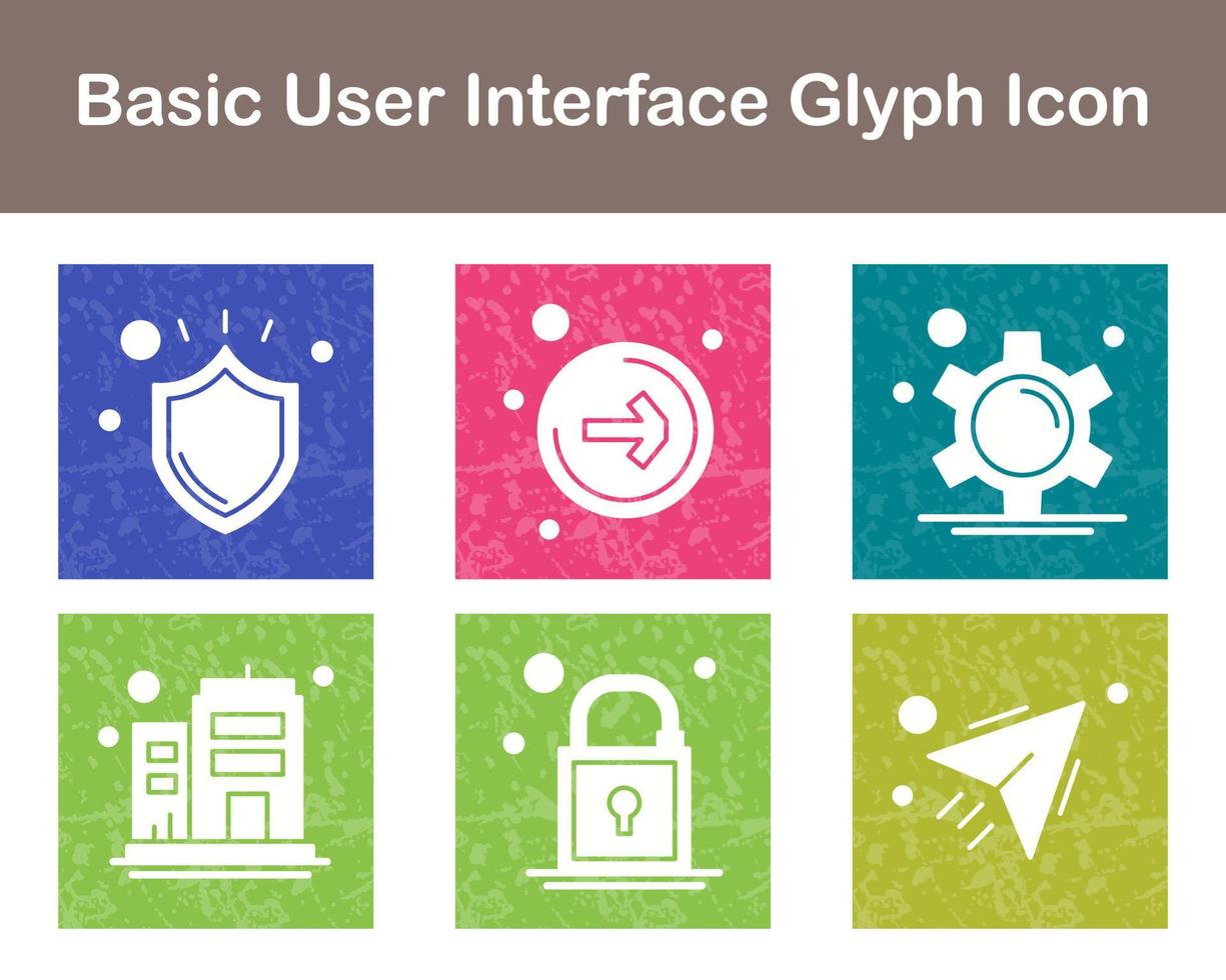Basic Benutzer Schnittstelle Vektor Symbol einstellen