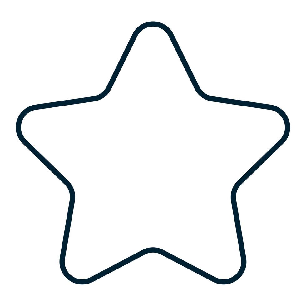 fünf Punkte Star Symbol vektor