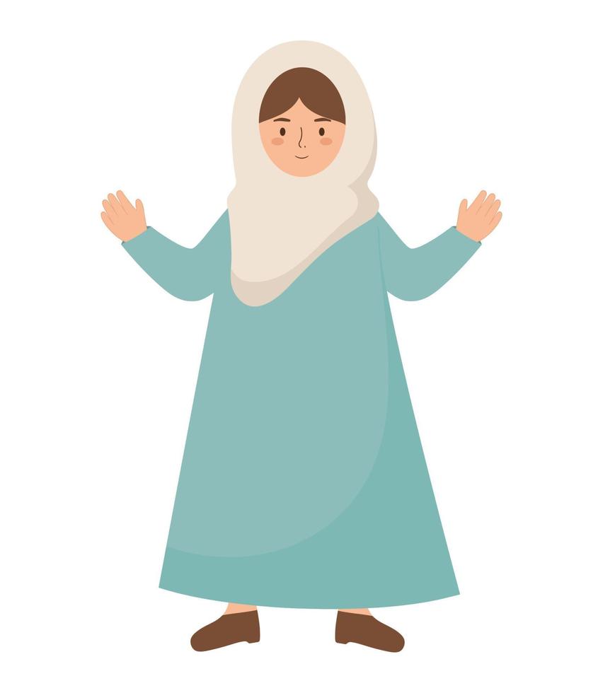 muslim flicka illustration vektor