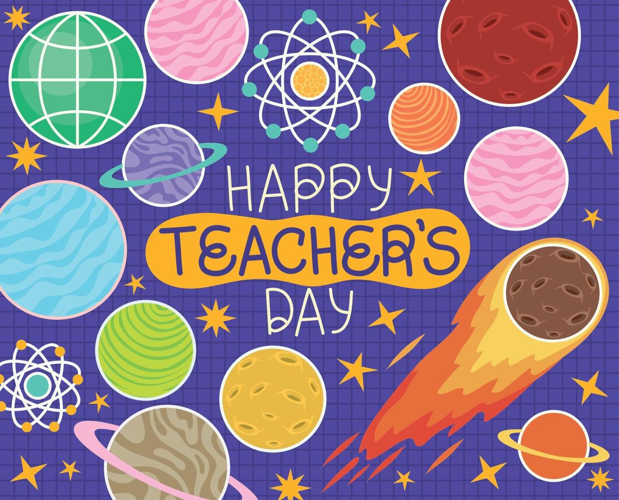 Happy Teachers Day Design vektor