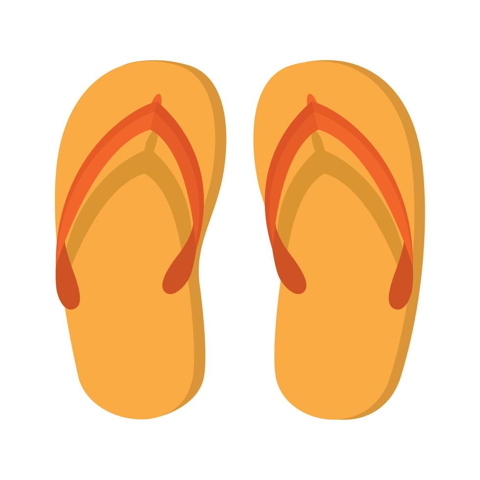 gelbe Flip-Flops vektor