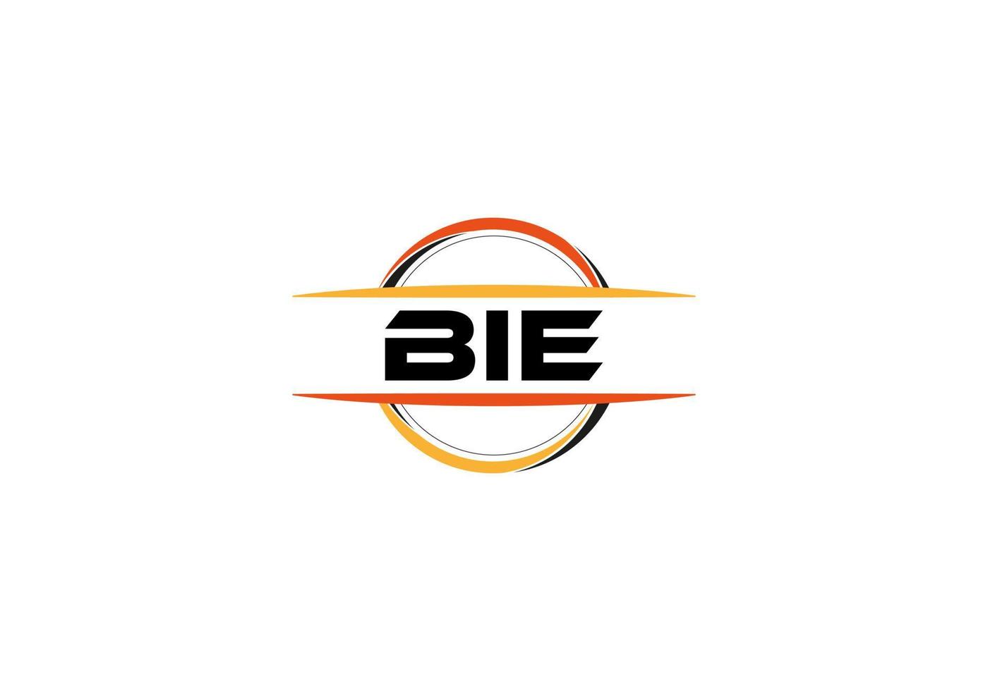 Biene Brief Lizenzgebühren Ellipse gestalten Logo. Biene Bürste Kunst Logo. Biene Logo zum ein Unternehmen, Geschäft, und kommerziell verwenden. vektor