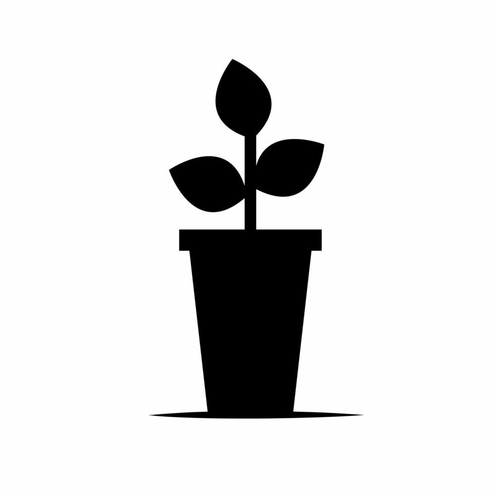 botanisch Symbol Illustration mit Schatten. Lager Vektor. vektor