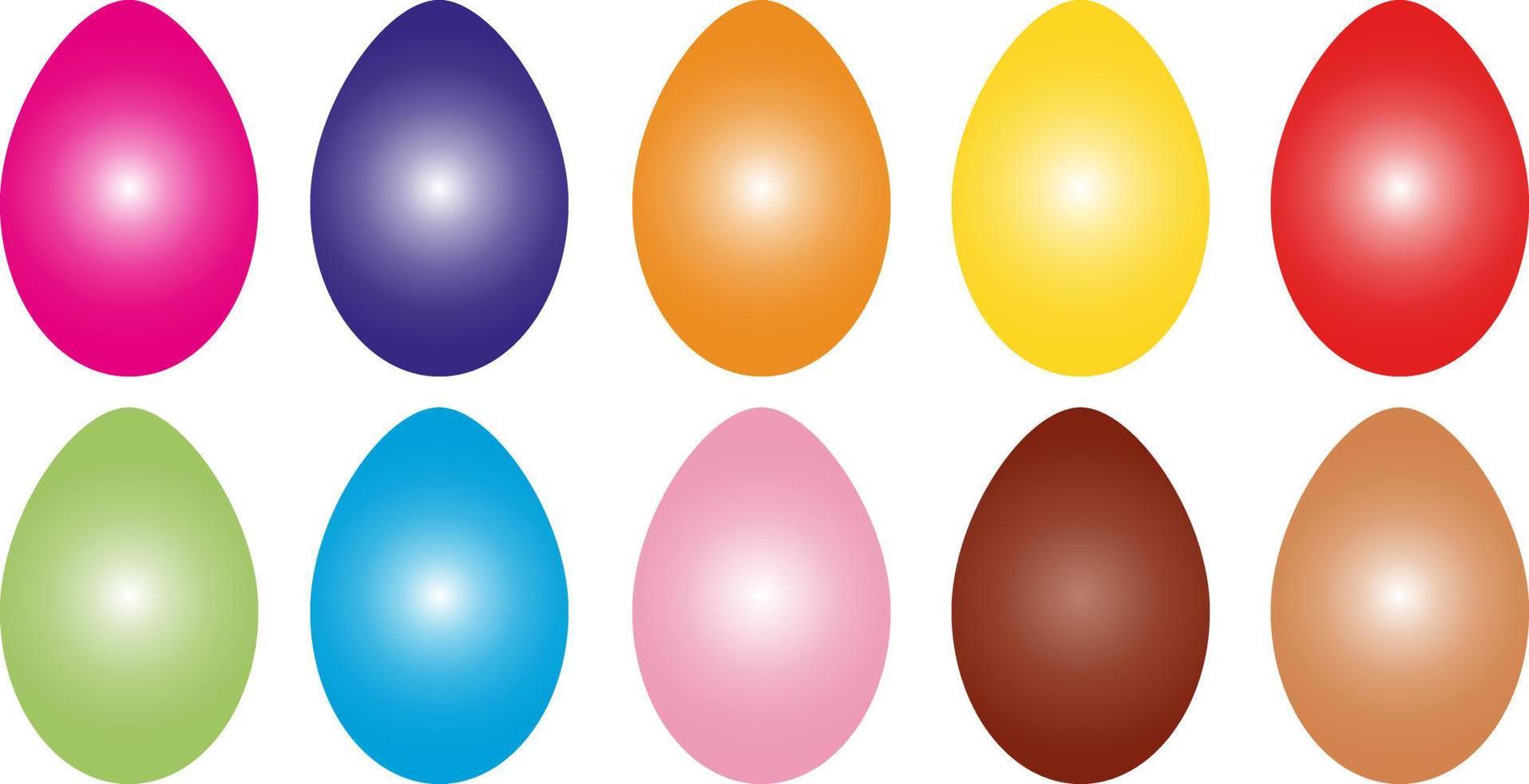 påsk webb baner med färgrik målad påsk ägg. påsk ägg med annorlunda textur. vektor illustration eps10
