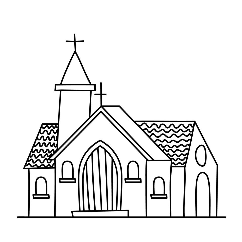 groß Kirche Illustration vektor