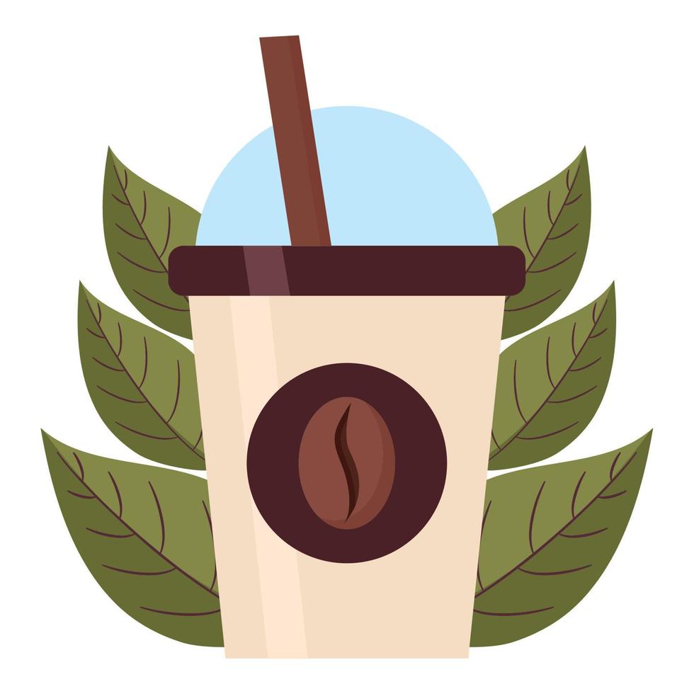 kaffe smoothie kopp vektor