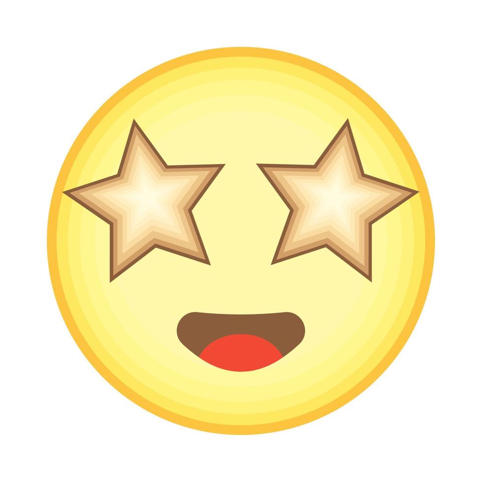 Emoji mit Star Augen vektor