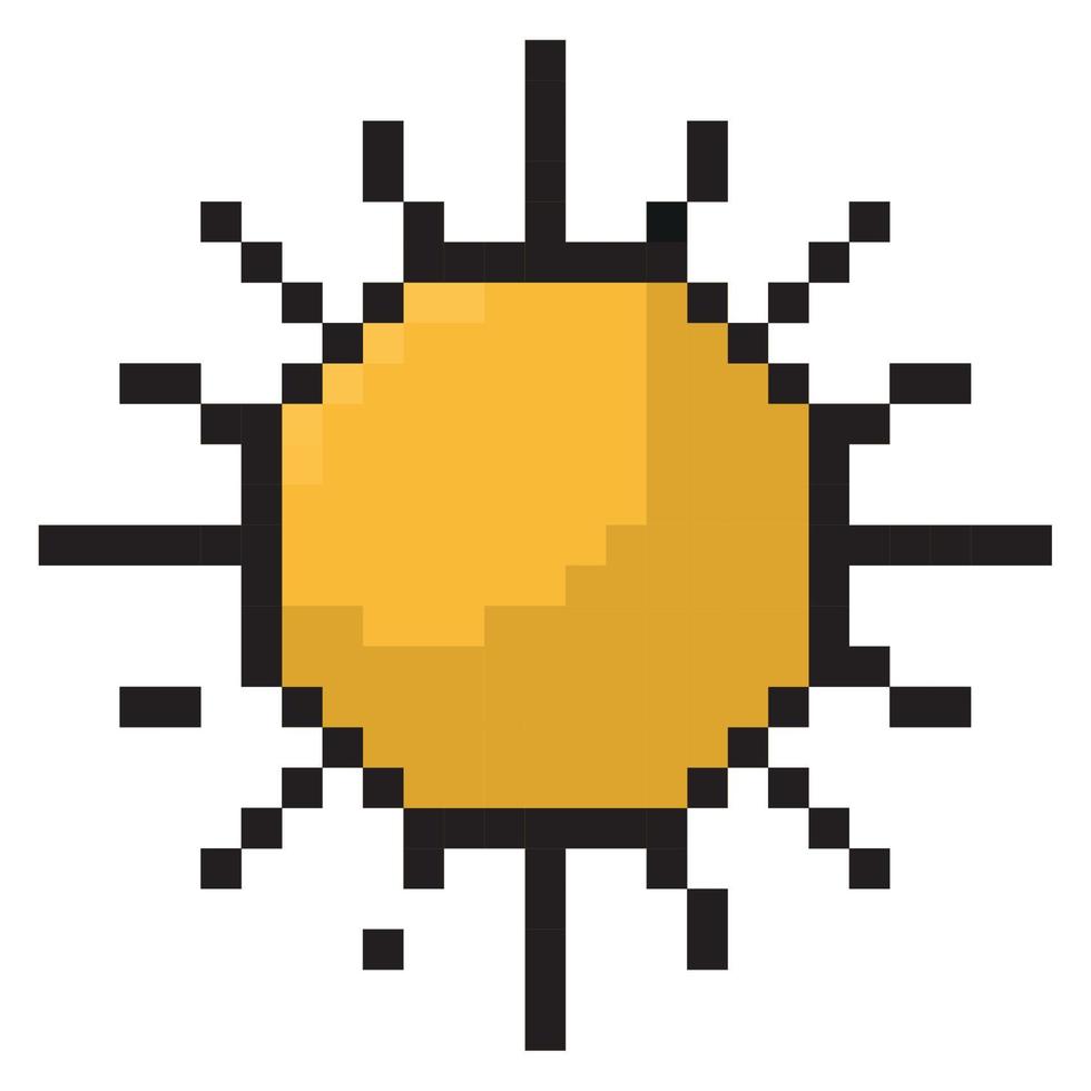 pixelated Sol design vektor