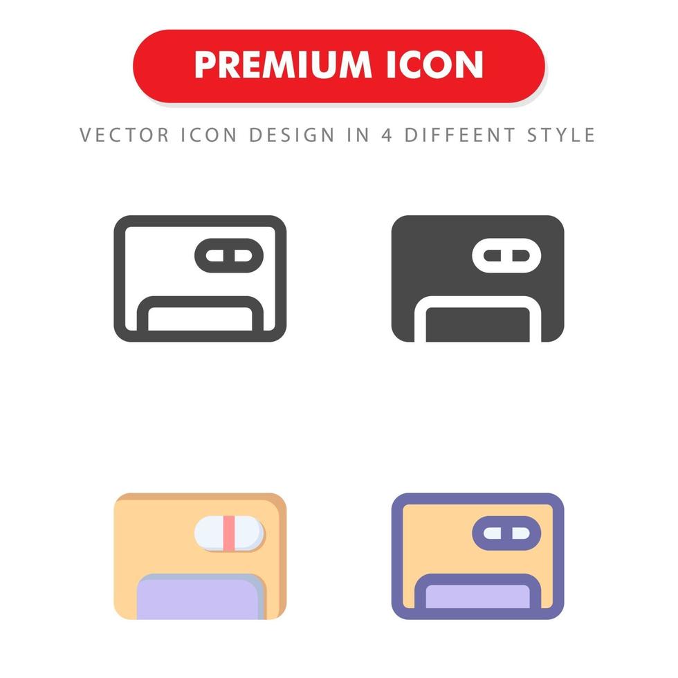 Klimaanlage Icon Pack lokalisiert auf weißem Hintergrund vektor