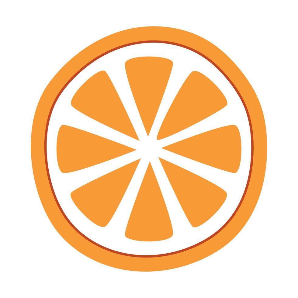 apelsin skiva design vektor