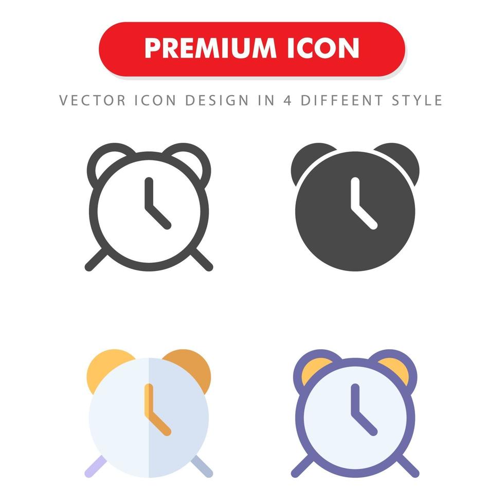 klockikonen pack isolerad på vit bakgrund. för din webbdesign, logotyp, app, ui. vektorgrafikillustration och redigerbar stroke. eps 10. vektor