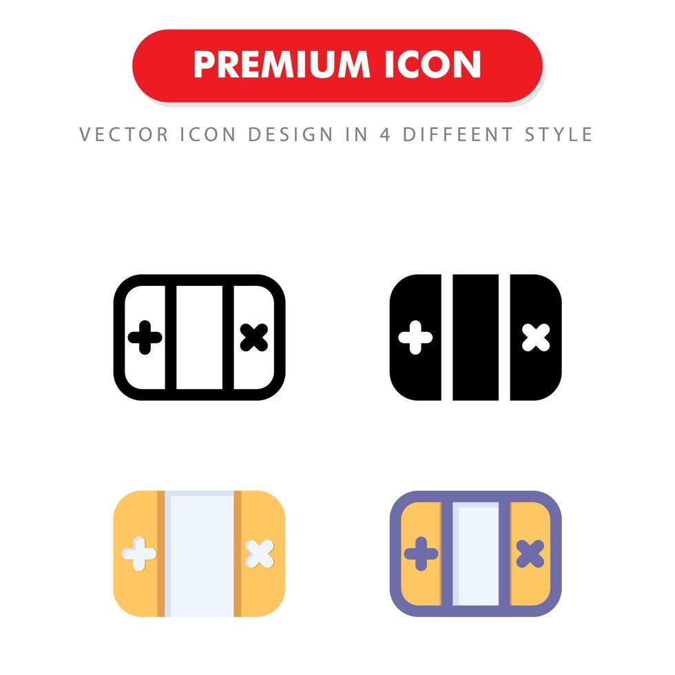 Spielkonsolen-Symbolpaket isoliert auf weißem Hintergrund. für Ihr Website-Design, Logo, App, UI. Vektorgrafiken Illustration und bearbeitbarer Strich. eps 10. vektor