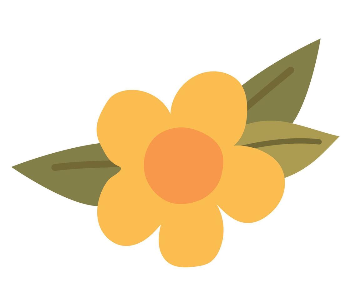 gul blomma illustration vektor