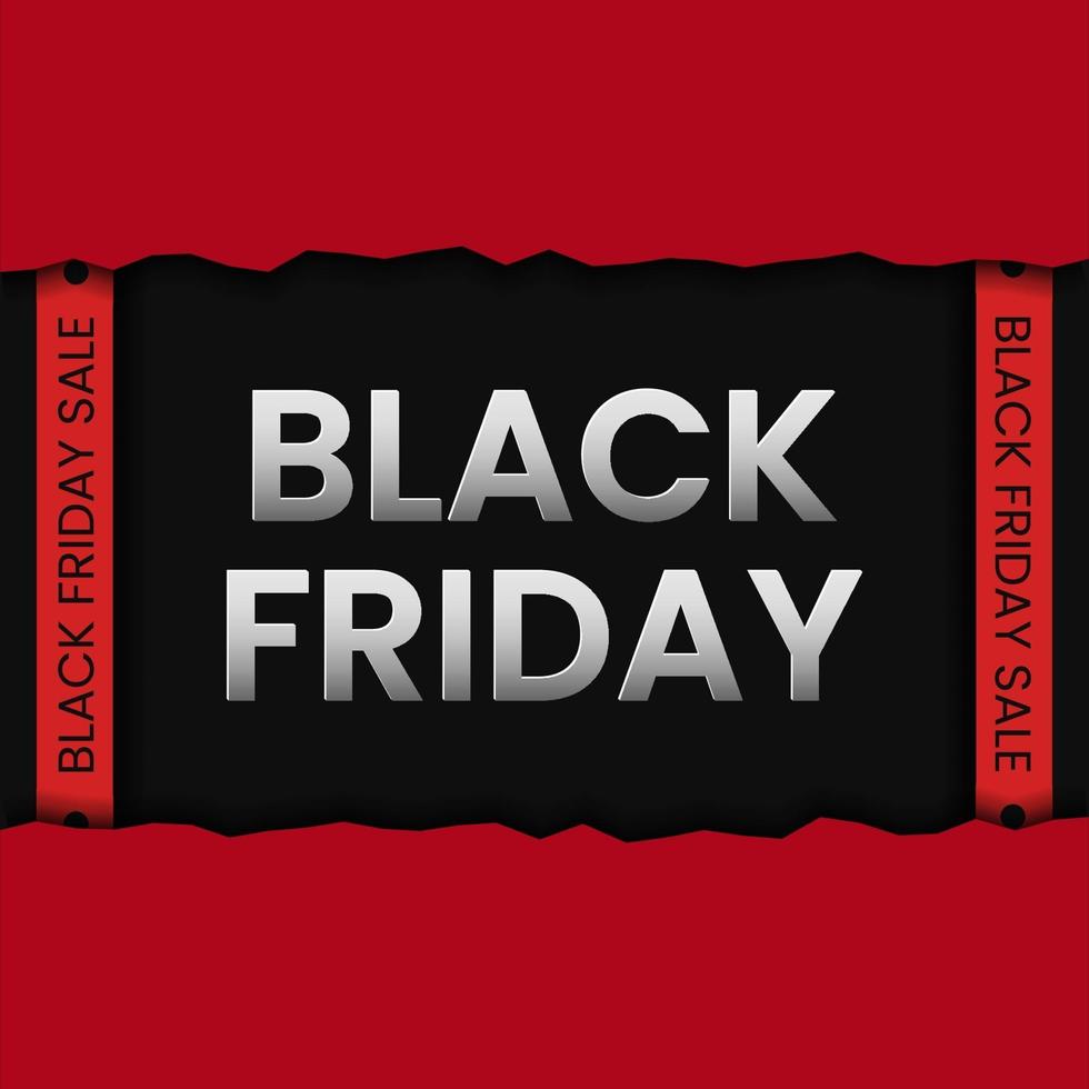 Black Friday Sale Banner-Konzept vektor