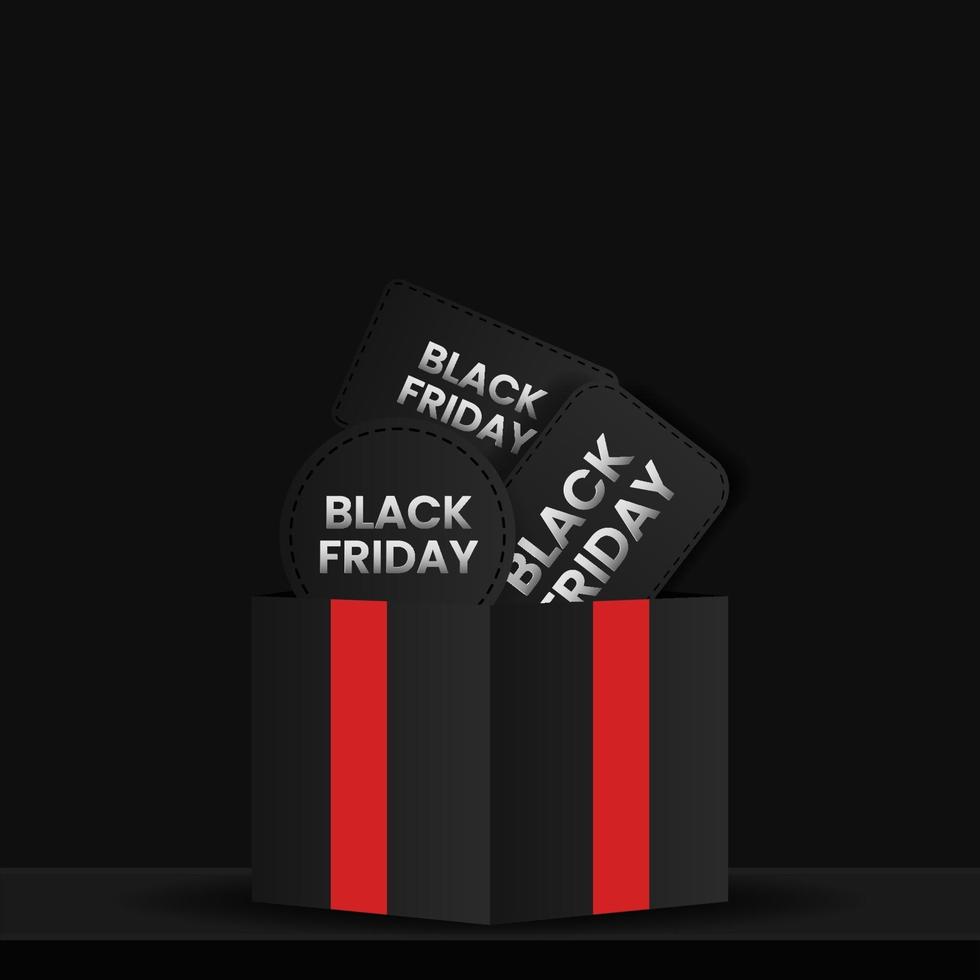 Black Friday Sale Banner-Konzept vektor