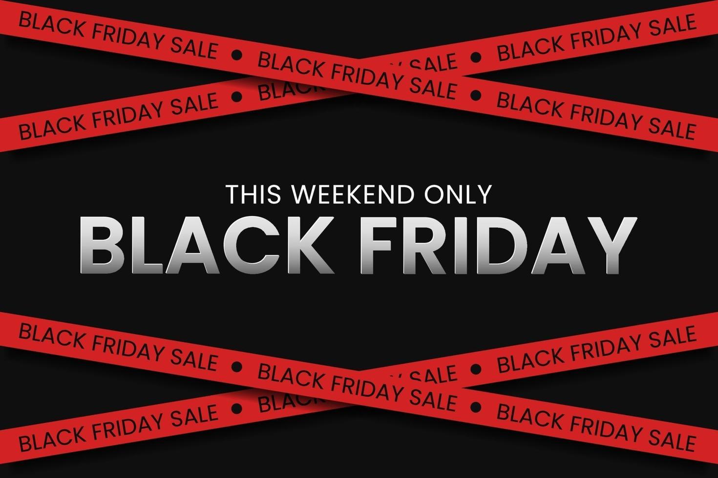 Black Friday Sale Banner-Konzept vektor