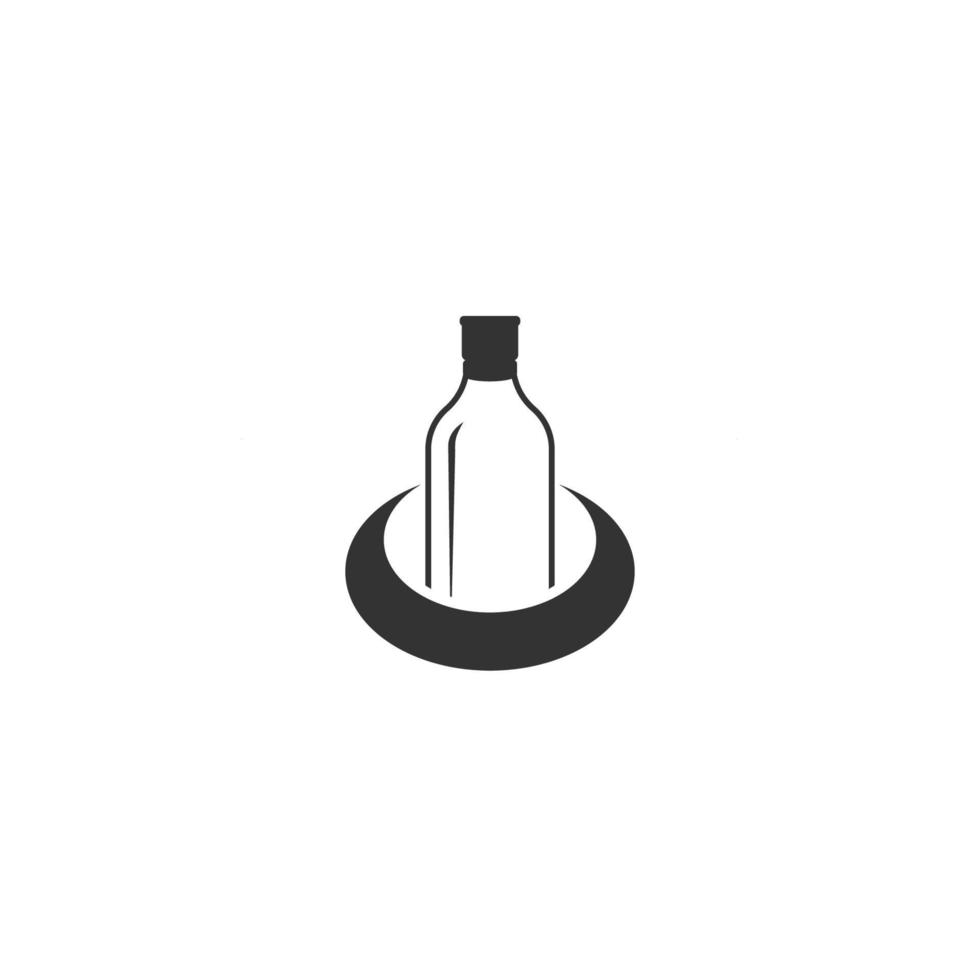 flaska logotyp vektor