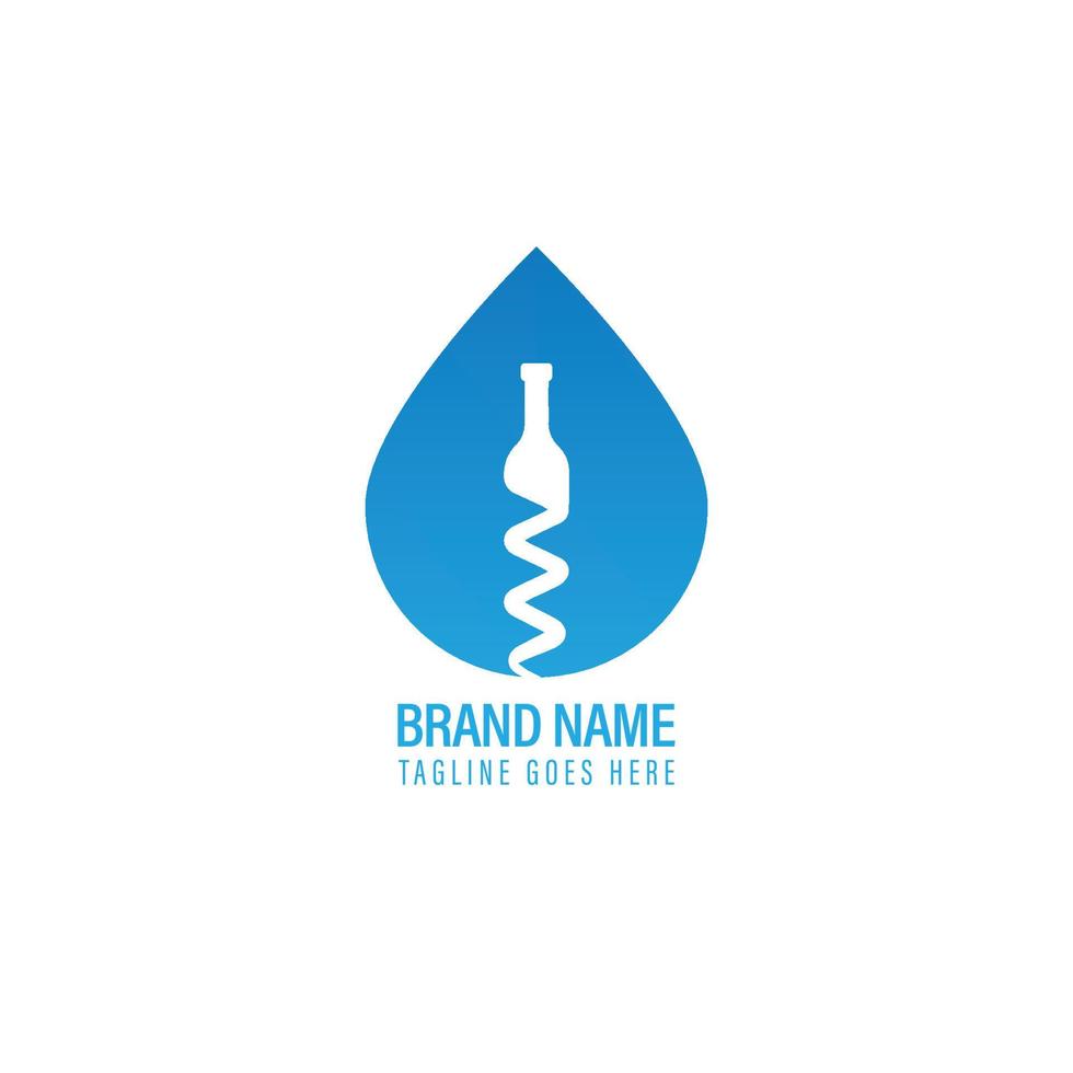 Flasche Logo Vektor