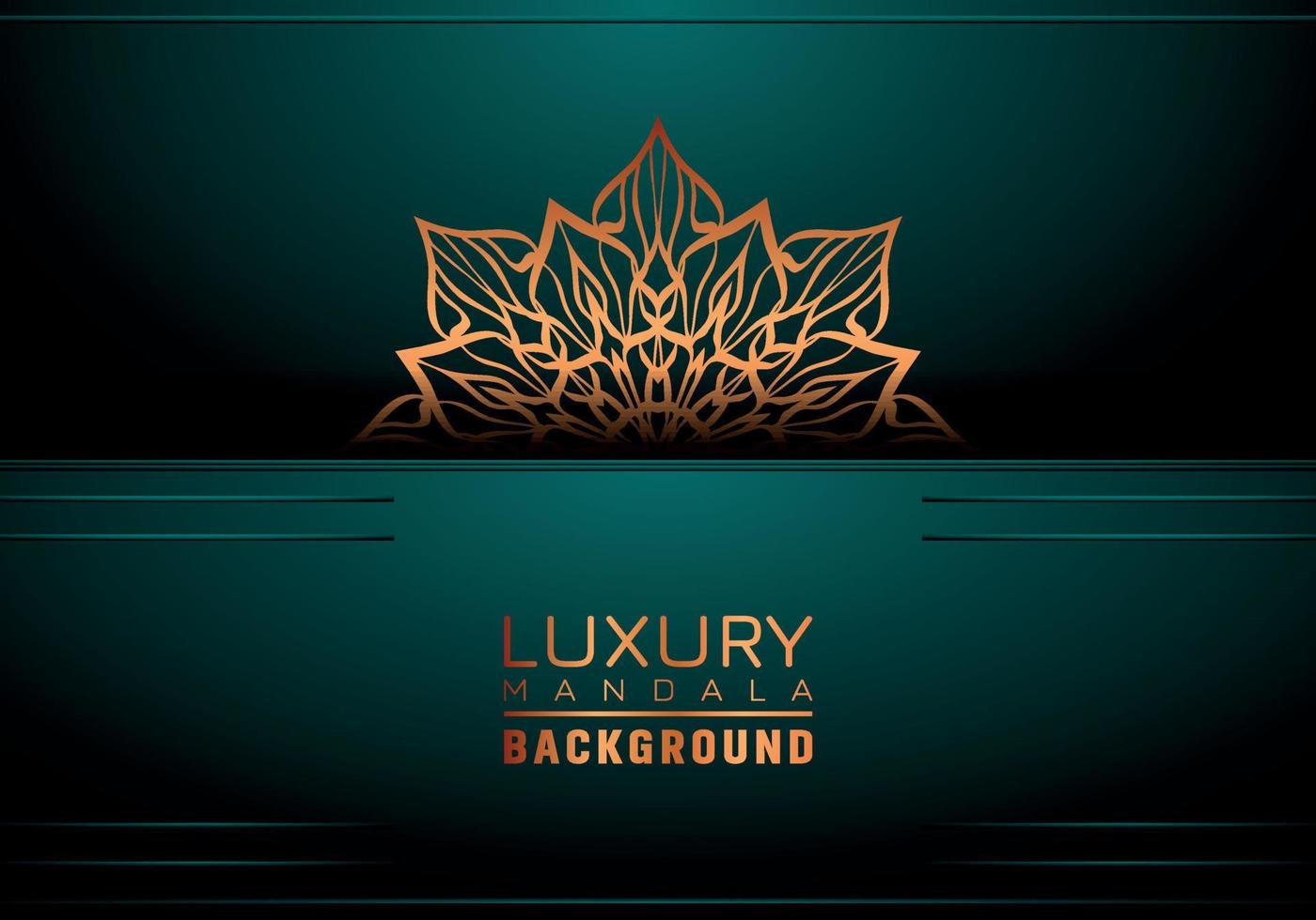 Luxus Mandala Hintergrund dekorativ, Arabeske Stil mit golden Arabeske Muster Stil. dekorativ Mandala Ornament zum drucken, Broschüre, Banner, Abdeckung, Poster, Einladung Karte vektor