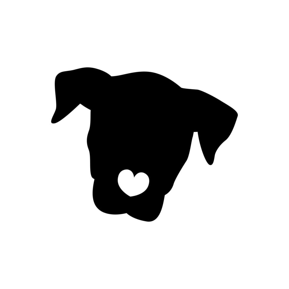 Grube Stier Symbol Vektor. Hund Illustration Zeichen Zuhause Haustier Symbol oder Logo. vektor