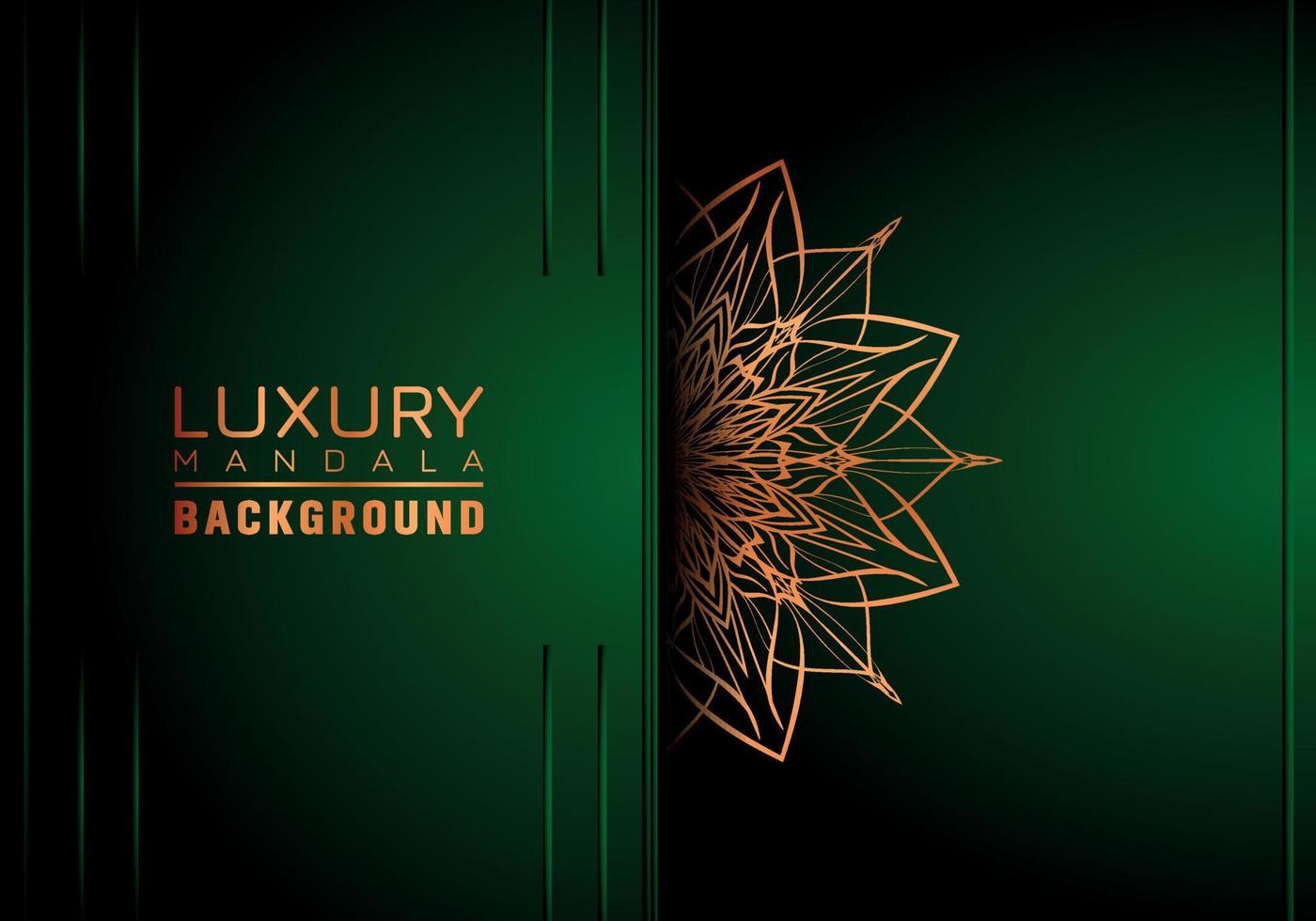 Luxus Mandala Hintergrund dekorativ, Arabeske Stil mit golden Arabeske Muster Stil. dekorativ Mandala Ornament zum drucken, Broschüre, Banner, Abdeckung, Poster, Einladung Karte vektor