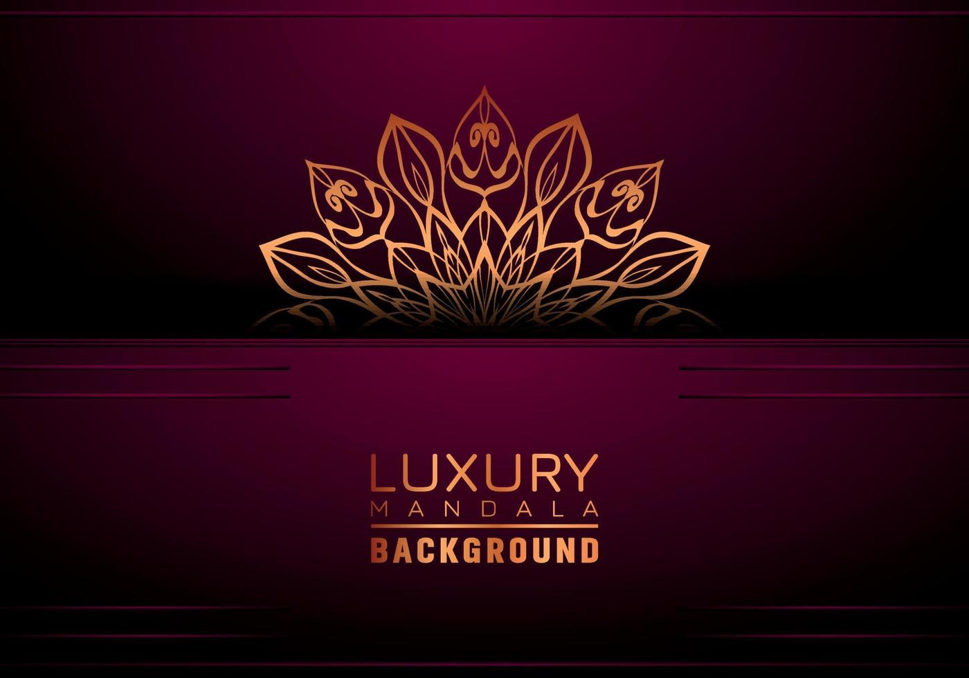 Luxus Mandala Hintergrund dekorativ, Arabeske Stil mit golden Arabeske Muster Stil. dekorativ Mandala Ornament zum drucken, Broschüre, Banner, Abdeckung, Poster, Einladung Karte vektor