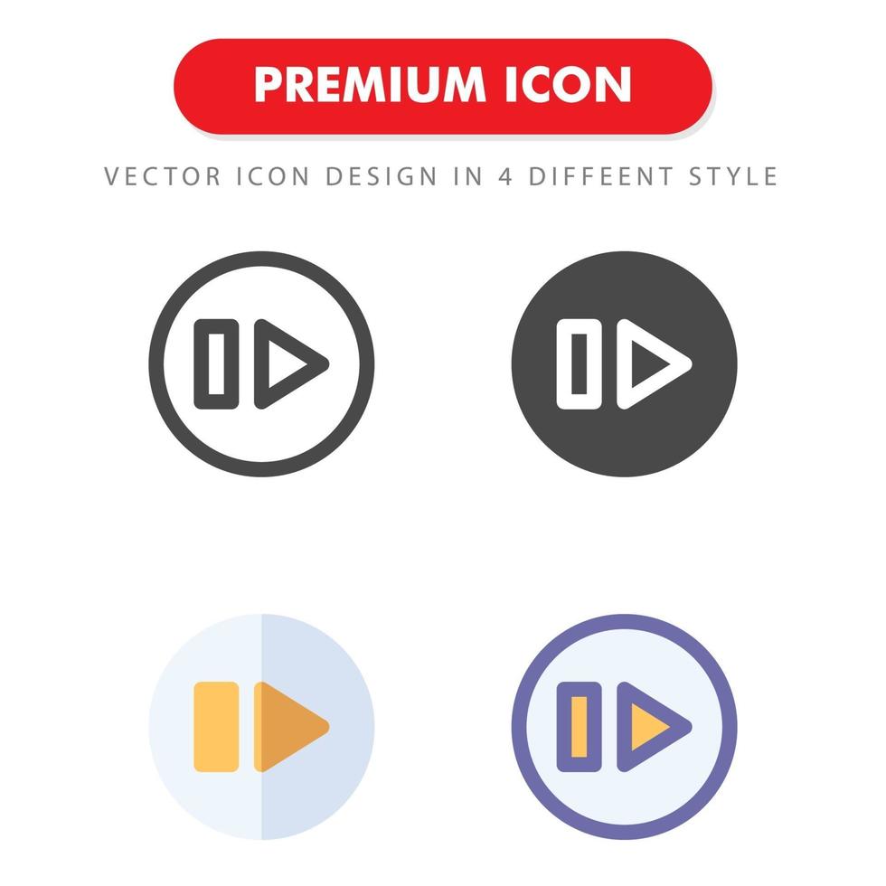 nächstes Icon Pack isoliert auf weißem Hintergrund. für Ihr Website-Design, Logo, App, UI. Vektorgrafiken Illustration und bearbeitbarer Strich. eps 10. vektor